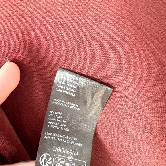 Anthropologie midi satin slip skirt - Picture 7 of 7